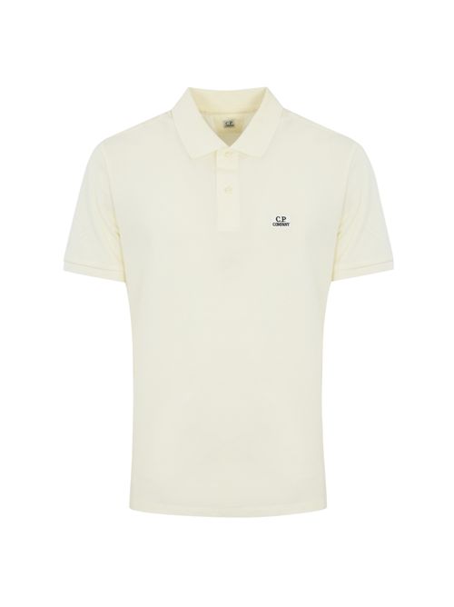 Polo in piquet di cotone stretch Gauze White C.P. COMPANY | RCCMPL721A 005263W103